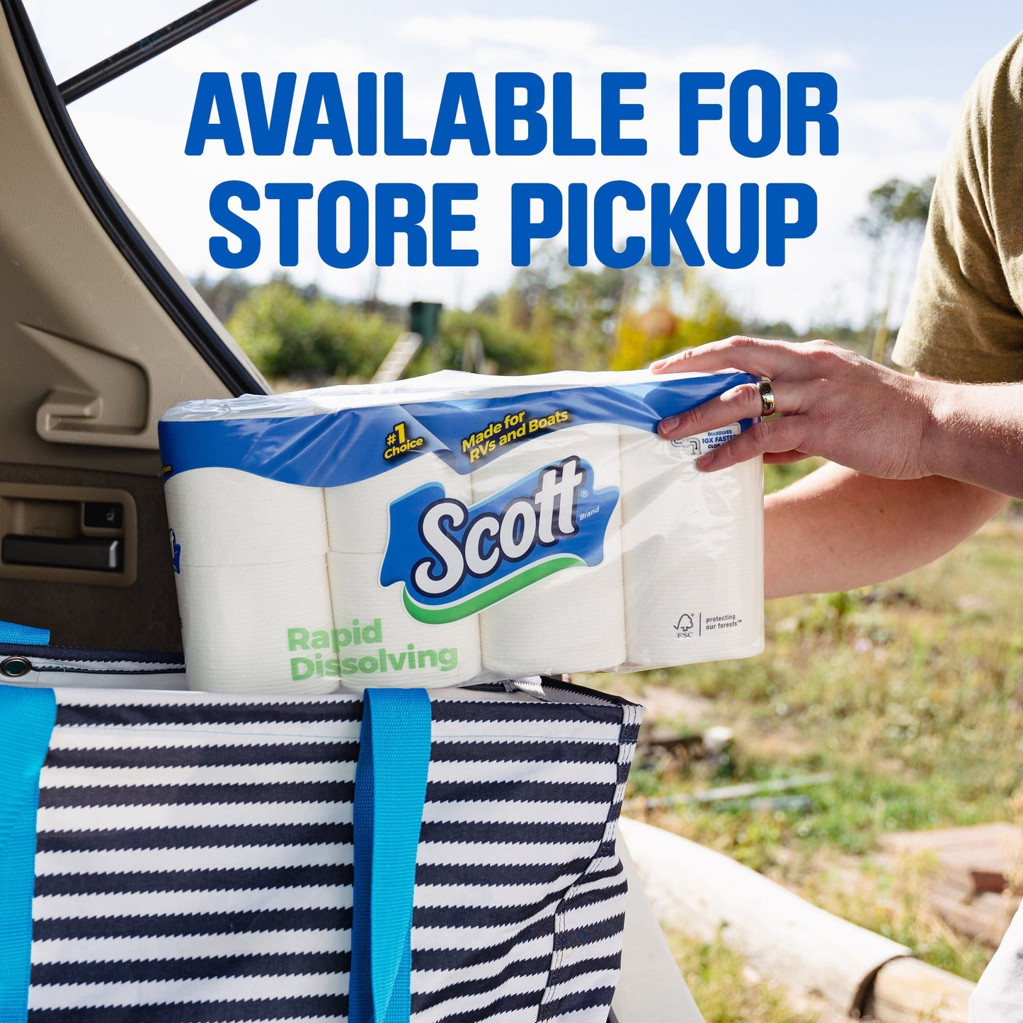 Scott Rapid-Dissolving Toilet Paper for RVs & Boats, 12 Double Rolls, 231 Sheets Per Roll (2,772 Total)