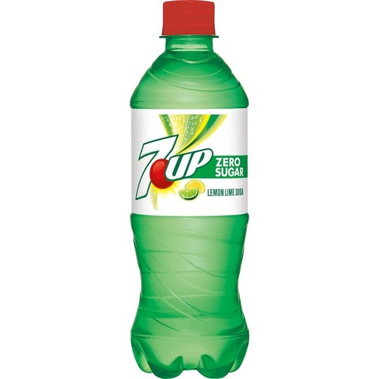 7UP Zero Sugar Lemon Lime Soda, .5 L  bottles, 6 pack