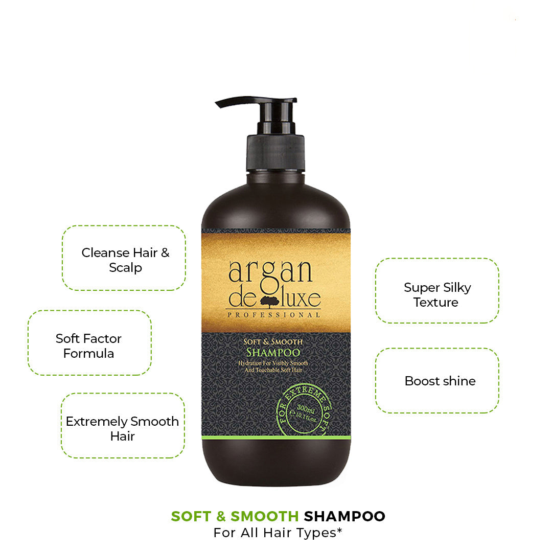 Argan De Luxe Soft And Smooth Shampoo 300Ml