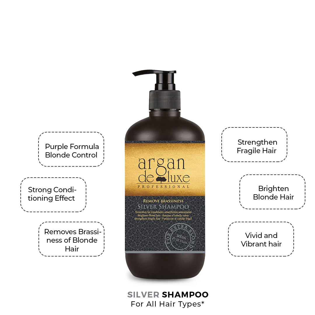 Argan De Luxe Remove Brassiness Silver Shampoo 300Ml