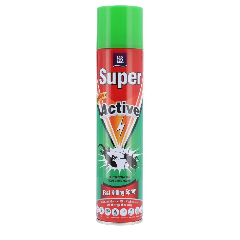 SUPER ACTIVE KILLER COCKROACH & LIZARD SPRAY 300 ML