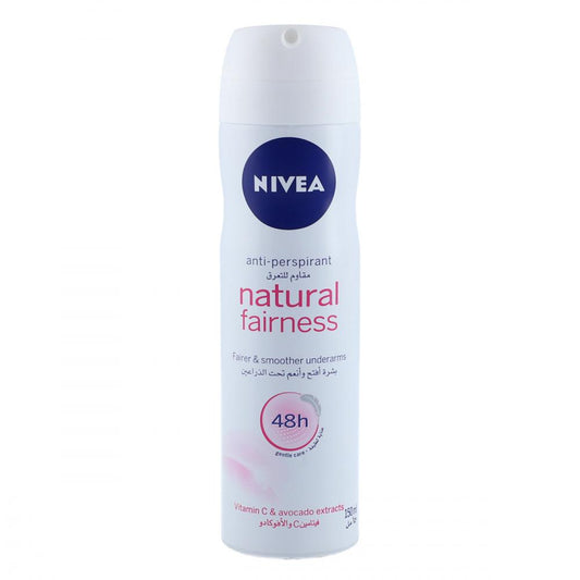 NIVEA ANTI-PERSPIRANT NATURAL FAINESS UNDERARMS SPRAY 150ML