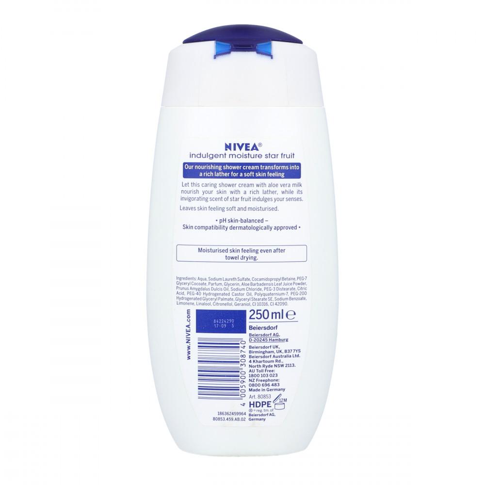 NIVEA SHOWER CREAM INDULGENT MOISTURE STAR FRUIT 250 ML