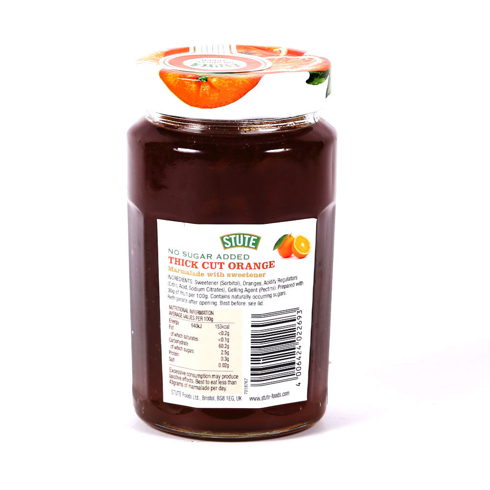 STUTE JAM FOR DIABETIC ORANGE MARMALADE THICK CUT 430 GM