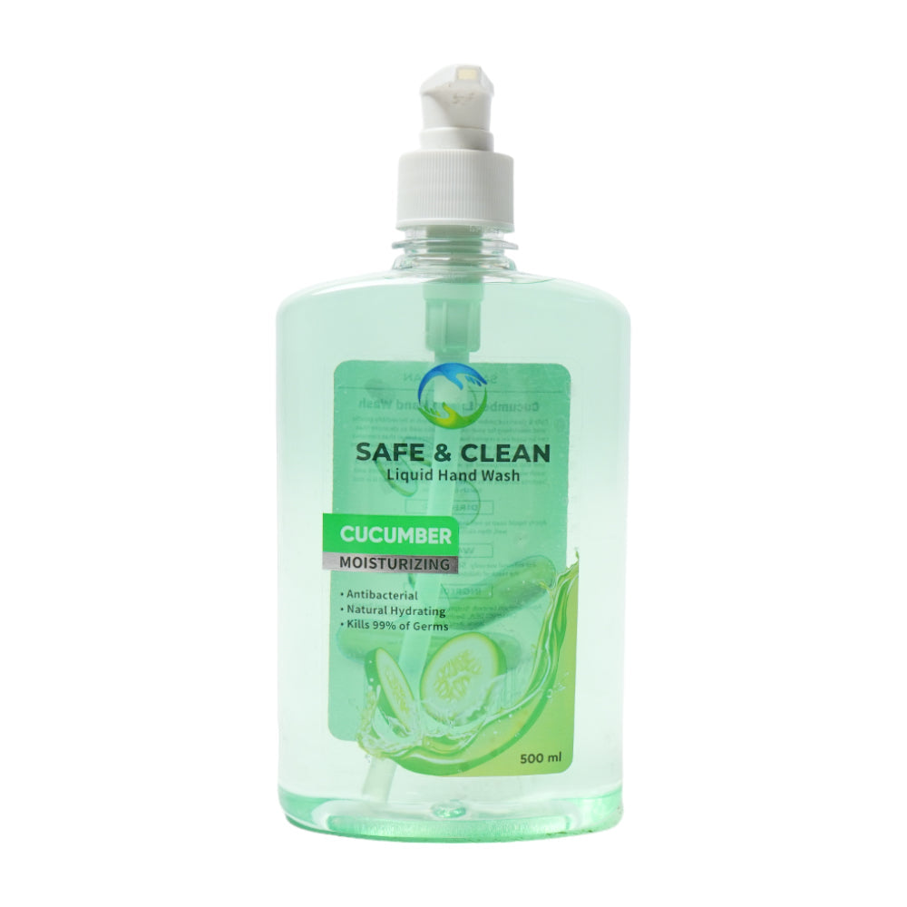 SAFE & CLEAN LIQUID HAND WASH CUCUMBER MOISTURIZING 500 ML