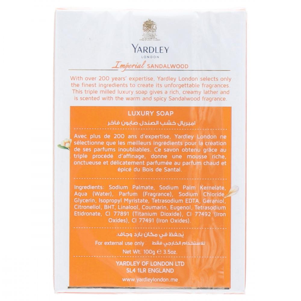 YARDLEY SOAP IMPERIAL SANDALWOOD 100 GM