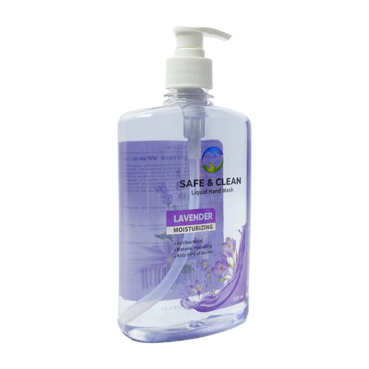 SAFE & CLEAN LIQUID HAND WASH LAVENDER MOISTURIZING 500 ML