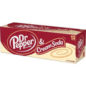 Dr Pepper & Cream Soda, 12 fl oz cans, 12 pack