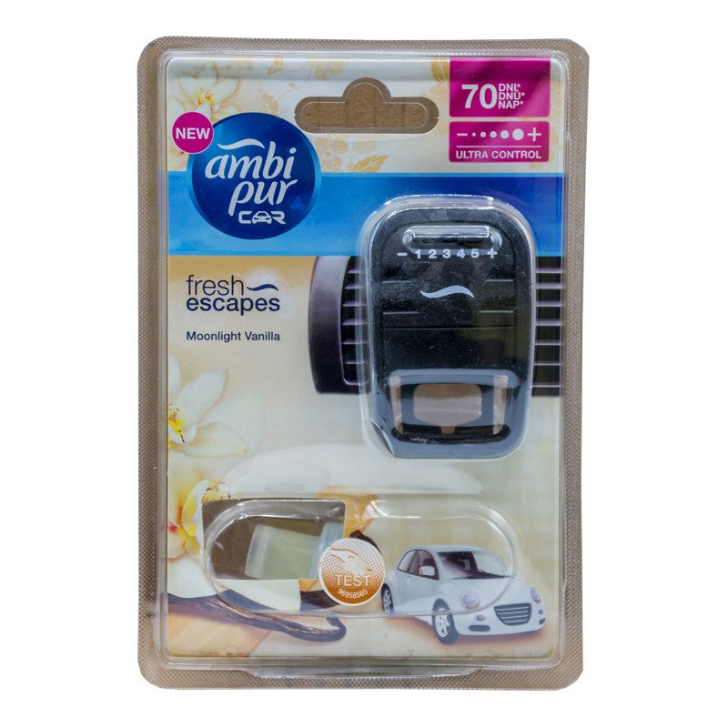 AMBI PUR CAR AIR FRESHNER MOON LIGHT VANILLA 7ML BASIC