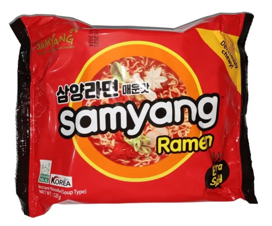 SAMYANG HOT NOODLE RAMEN  SPICY FLAVOUR 120GM