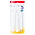 PIGEON BABY SPOON & FORK SET 6M+ 03310