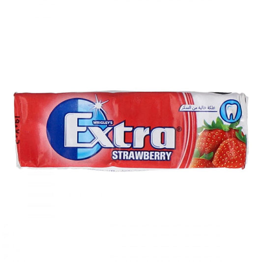 WRIGLEYS EXTRA GUM STRAWBERRY SUGAR FREE 14 GM