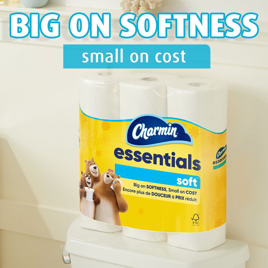 Charmin Essentials Soft Toilet Paper, 18 Mega Rolls