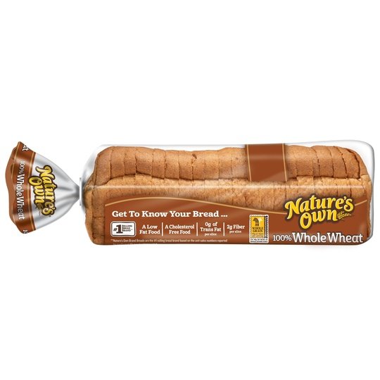 Nature's Own 100% Whole Wheat Bread Loaf, 20 oz