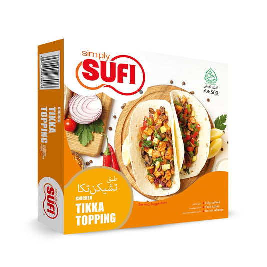 SUFI CHICKEN TIKKA TOPPING 500GM