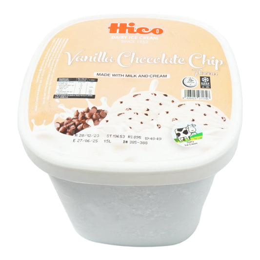 HICO VANILLA CHOCOLATE CHIP FAMILY BUCKET PACK 1.5 LTR