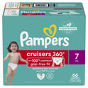 Pampers Cruisers 360 Diapers Size 7, 66 Count