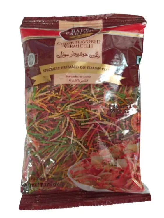 BAKE PARLOR COLORED FLAVOURED VERMICELLI 200 GM