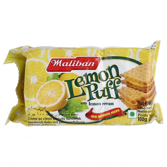 MALIBAN LEMON PUFF BISCUITS 100GM