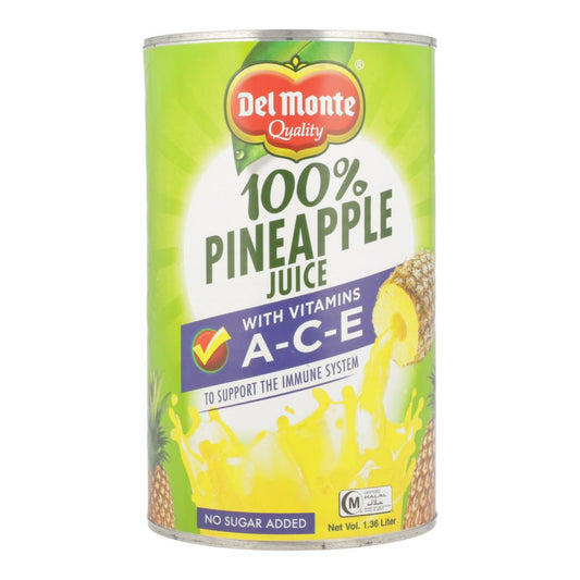 DELMONTE JUICE PINEAPPLE WITH VITAMINS A-C-E 1.36 LTR