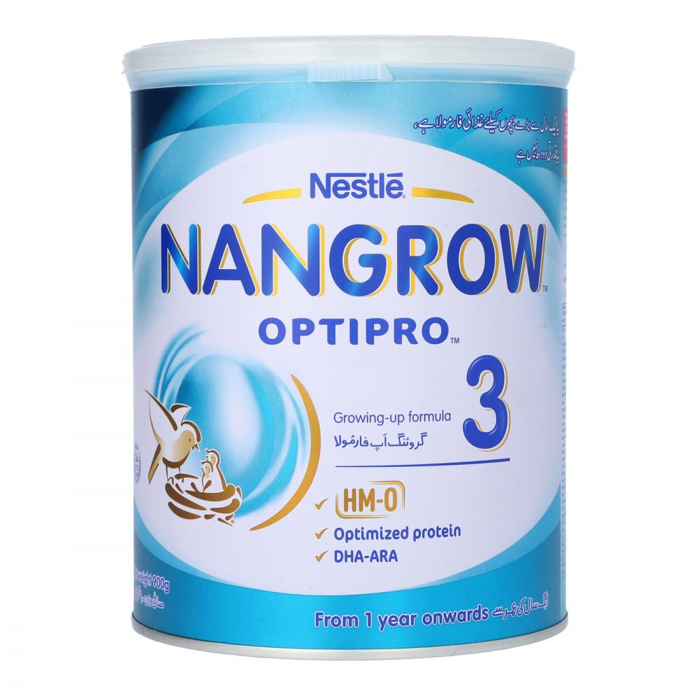 NESTLE NANGROW 3 MILK POWDER OPTIPRO TIN 900 GM