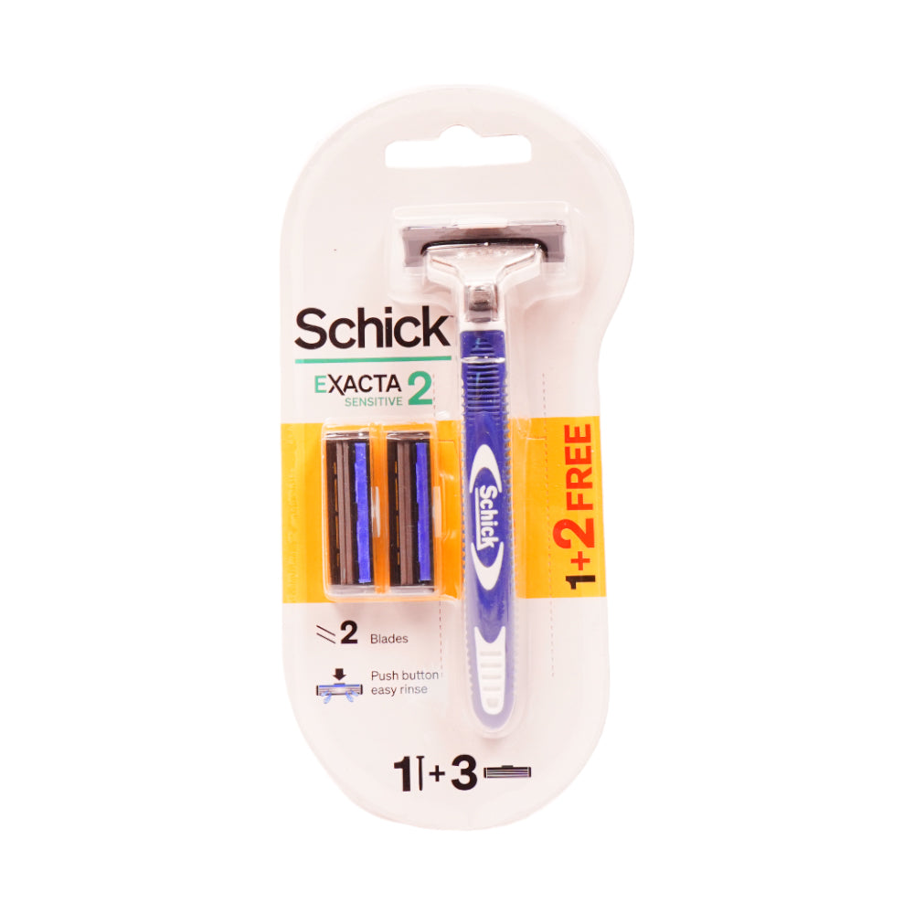 SCHICK EXACTA 2 SYSTEM RAZOR SENSITIVE KIT PC