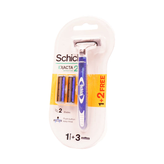 SCHICK EXACTA 2 SYSTEM RAZOR SENSITIVE KIT PC