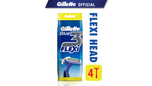 GILLETTE BLUE 3 RAZOR GLIDES SMOOTHY 4 PC