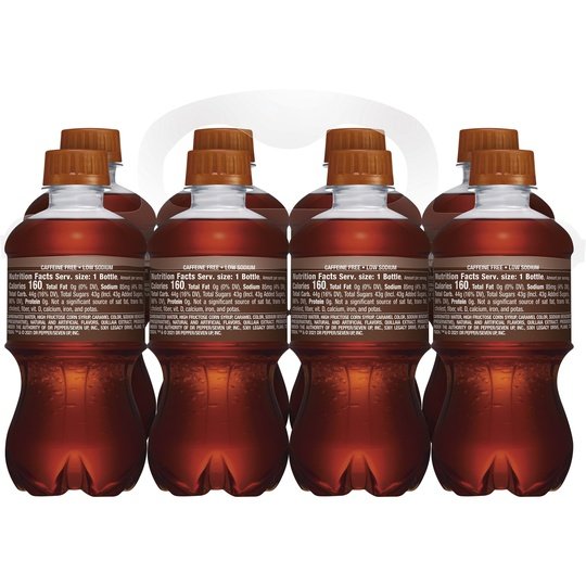 A&W Caffeine-Free, Low Sodium Root Beer Soda Pop, 12 Fl Oz, 8 Pack Bottles