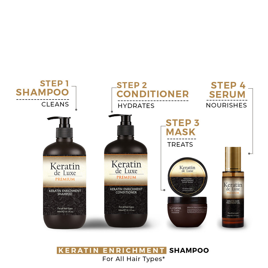 Keratin Deluxe Hair Shampoo 300Ml