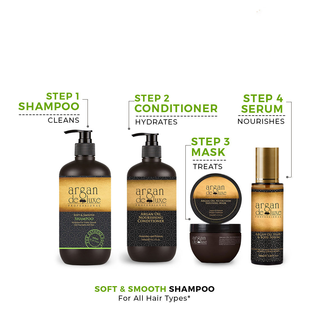 Argan De Luxe Soft And Smooth Shampoo 300Ml