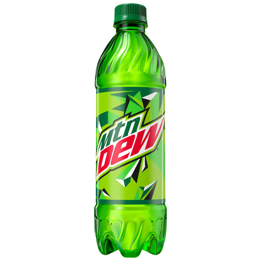 Mountain Dew Citrus Soda Pop, 16.9 fl oz, 12 Pack Bottles