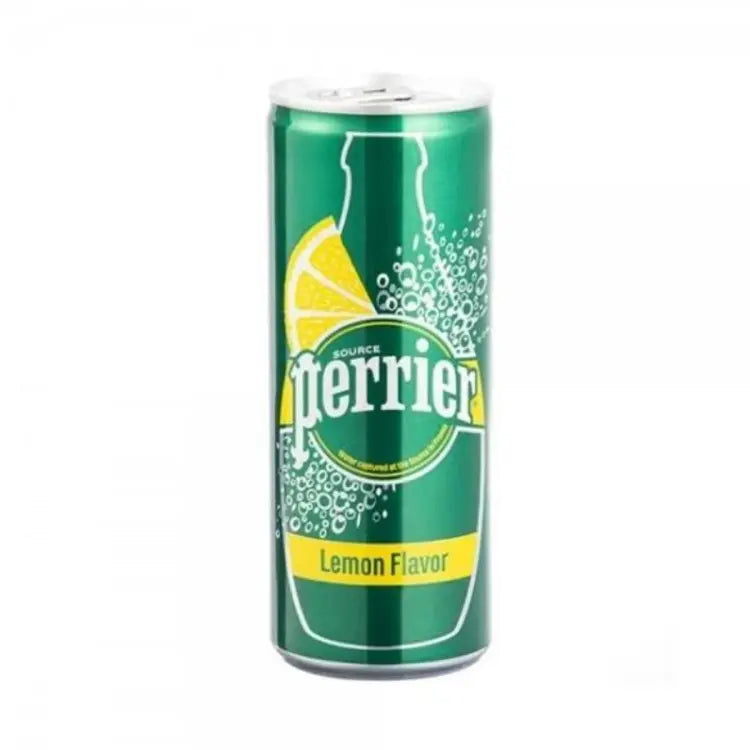 PERRIER WATER LEMON FLAVOR TIN 250 ML