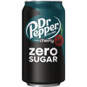 Dr Pepper Cherry Zero Sugar Soda, 12 fl oz cans, 12 pack