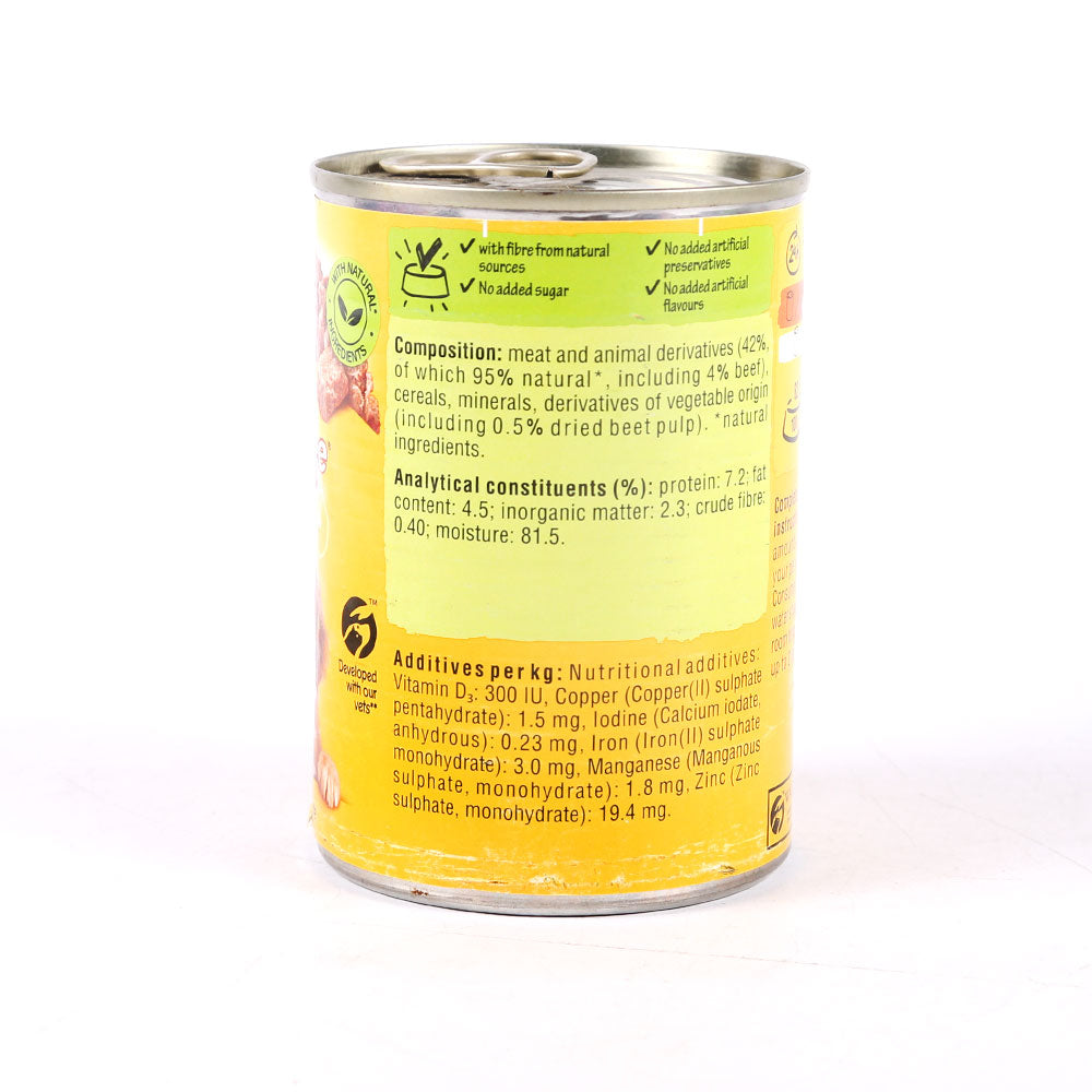 PEDIGREE DOG FOOD IN LOAF ORIGINAL TIN 400 GM