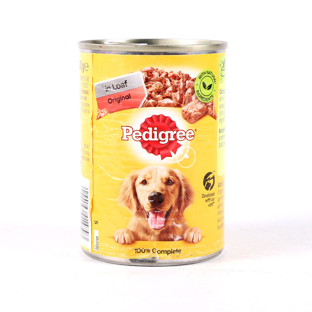 PEDIGREE DOG FOOD IN LOAF ORIGINAL TIN 400 GM