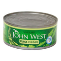 JOHN WEST TUNA CHUNKS IN SPRING WATER 185 GM