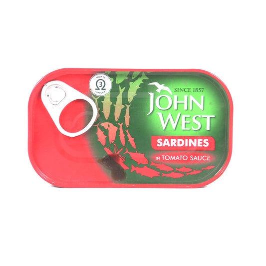 JOHN WEST SARDINES IN TOMATO SAUCE TIN 120 GM