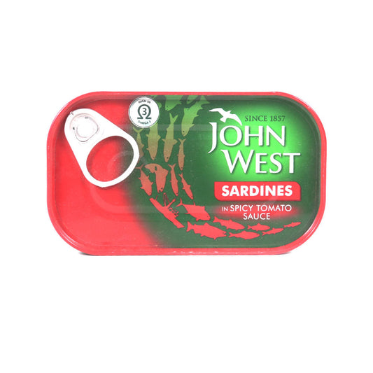 JOHN WEST SARDINES IN SPICY TOMATO SAUCE 120 GM