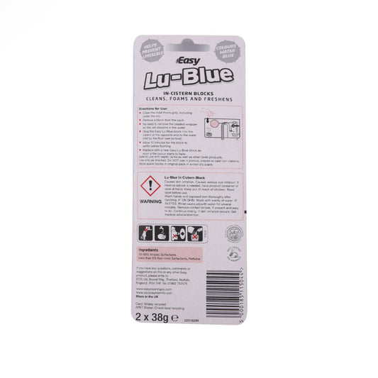 LU BLUE TOILET FRESHNER IN-CISTERN BLOCK 2X38 GM