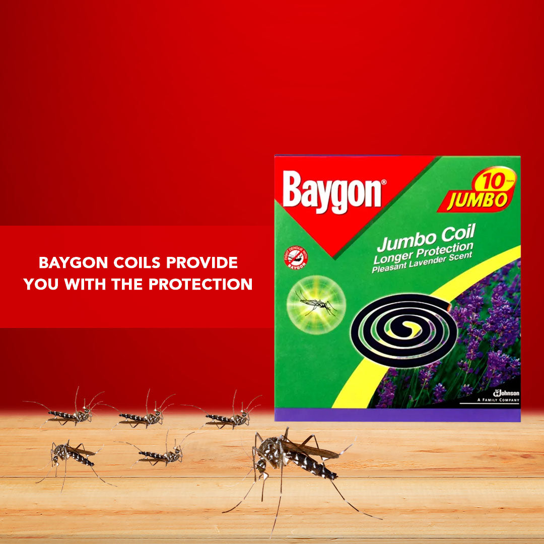 BAYGON MOSQUITO COILS JUMBO 10 HOURS