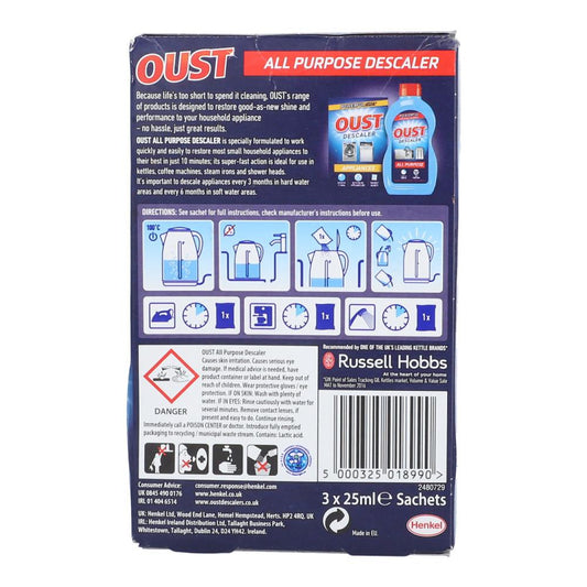 OUST LIQUID DESCALER ALL PURPOSE 3 X25 ML