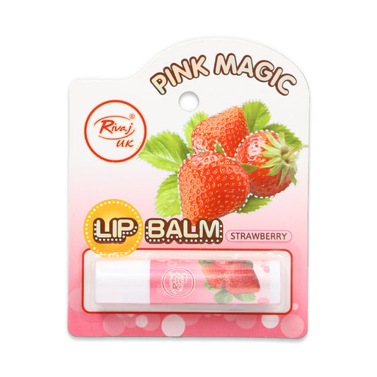 RIVAJ LIP BALM STRAWBERRY PINK 2 GM
