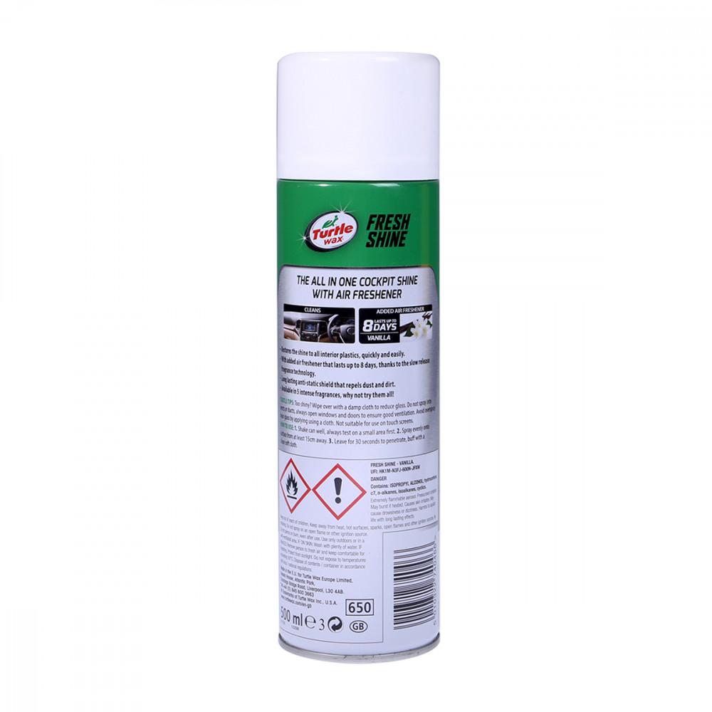 TURTLE WAX FRESH SHINE SPRAY VANILLA 500 ML