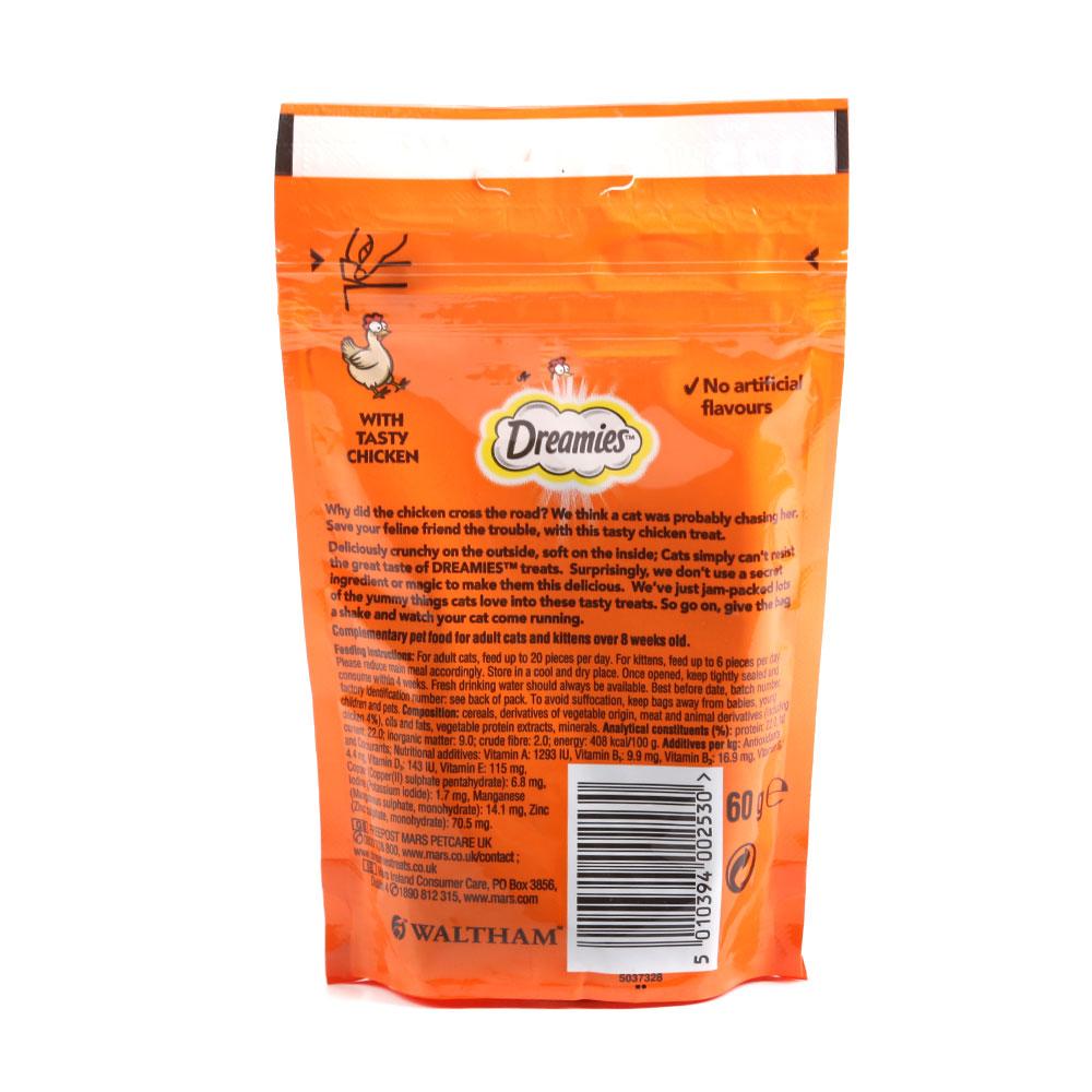 DREAMIES CAT FOOD WITH TASTY CHICKEN 60 GM