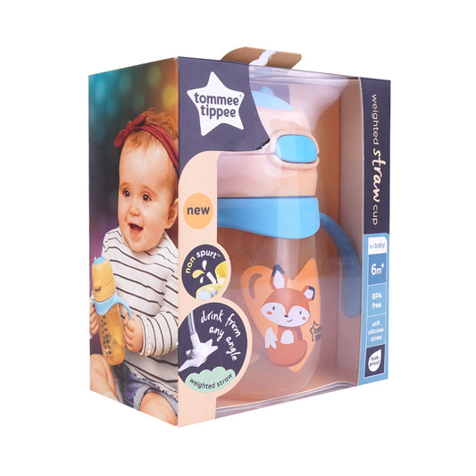 TOMME TIPPEE BABY STRAW CUP 6M+ 240 ML 448012/38