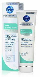 PEARL DROPS TOOTH PASTE PURE NATURAL WHITE 75 ML