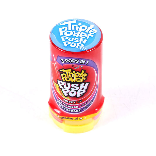 TRIPLE POWER PUSH POP CHERRY WATERMELON BLACKCURRANT 34GM