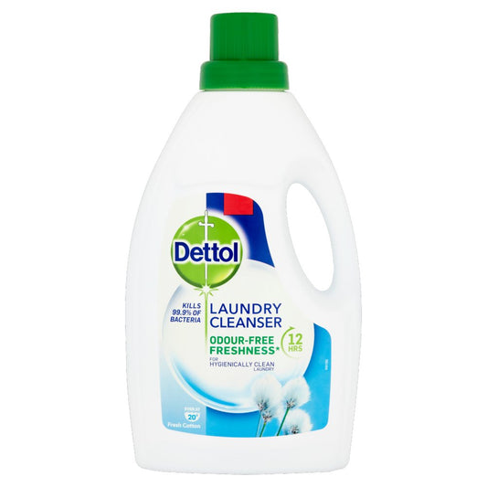 DETTOL LAUNDARY CLEANSER FRESH COTTON ODOUR FREE 1.5 LTR