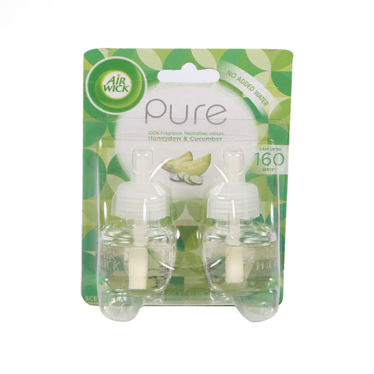 AIR WICK AIR FRESHNER PURE HONEYDEW & CUCUMBER 2X17 ML